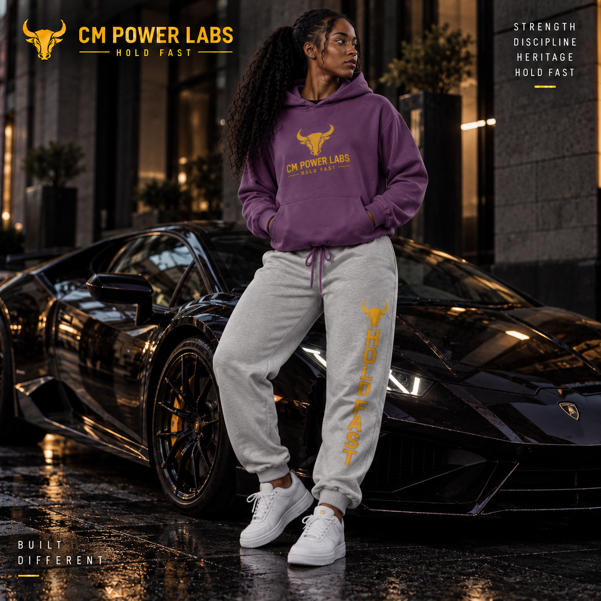 Women's Rest Day Cropped Oversized Hoodie