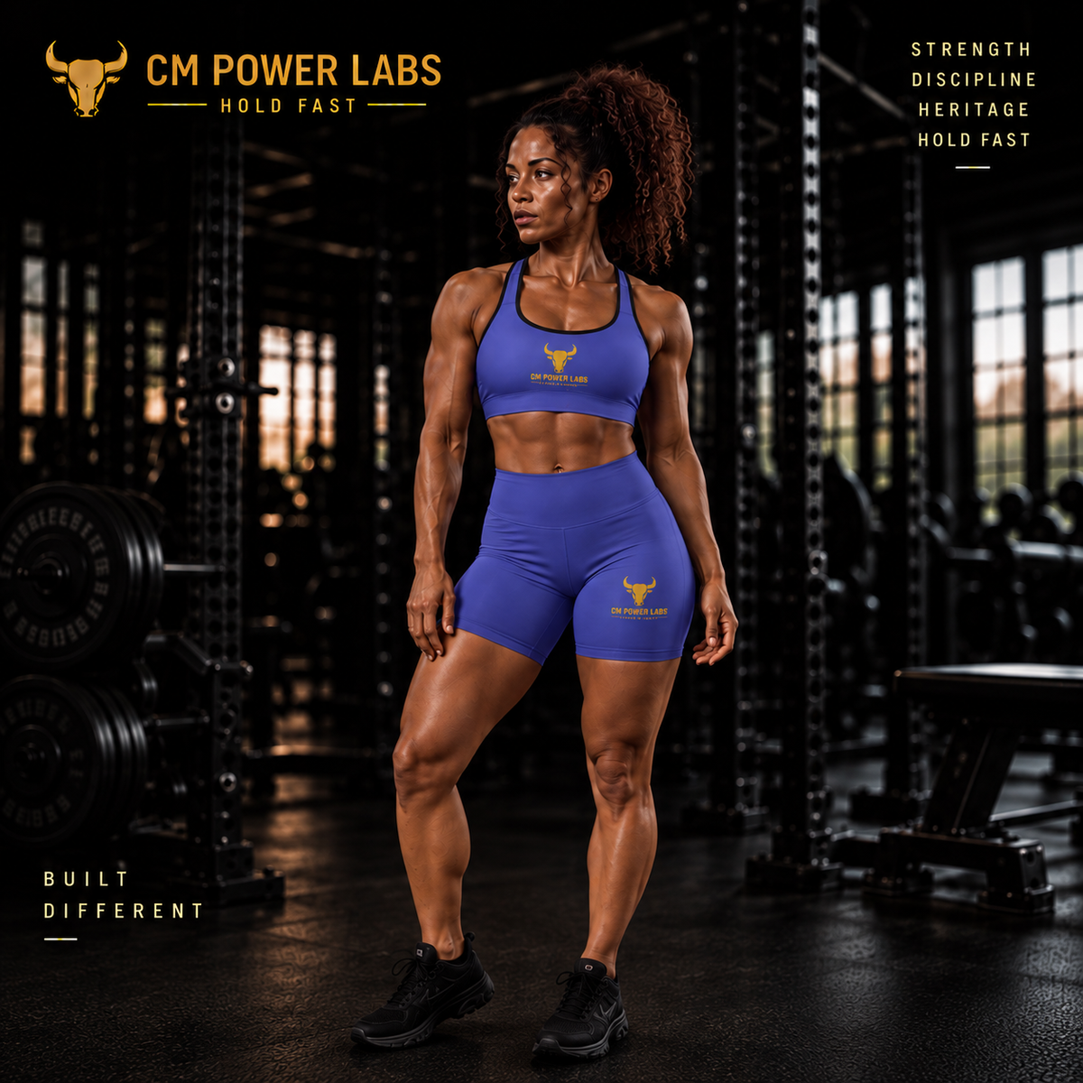 Women's Performance Sports Bra + Tight Shorts Set