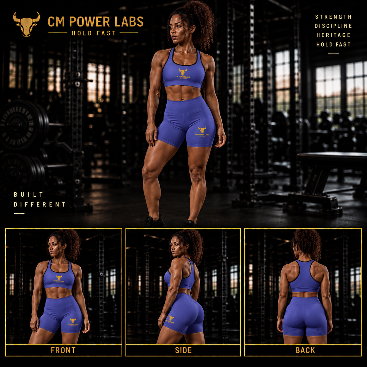 Women's Performance Sports Bra + Tight Shorts Set